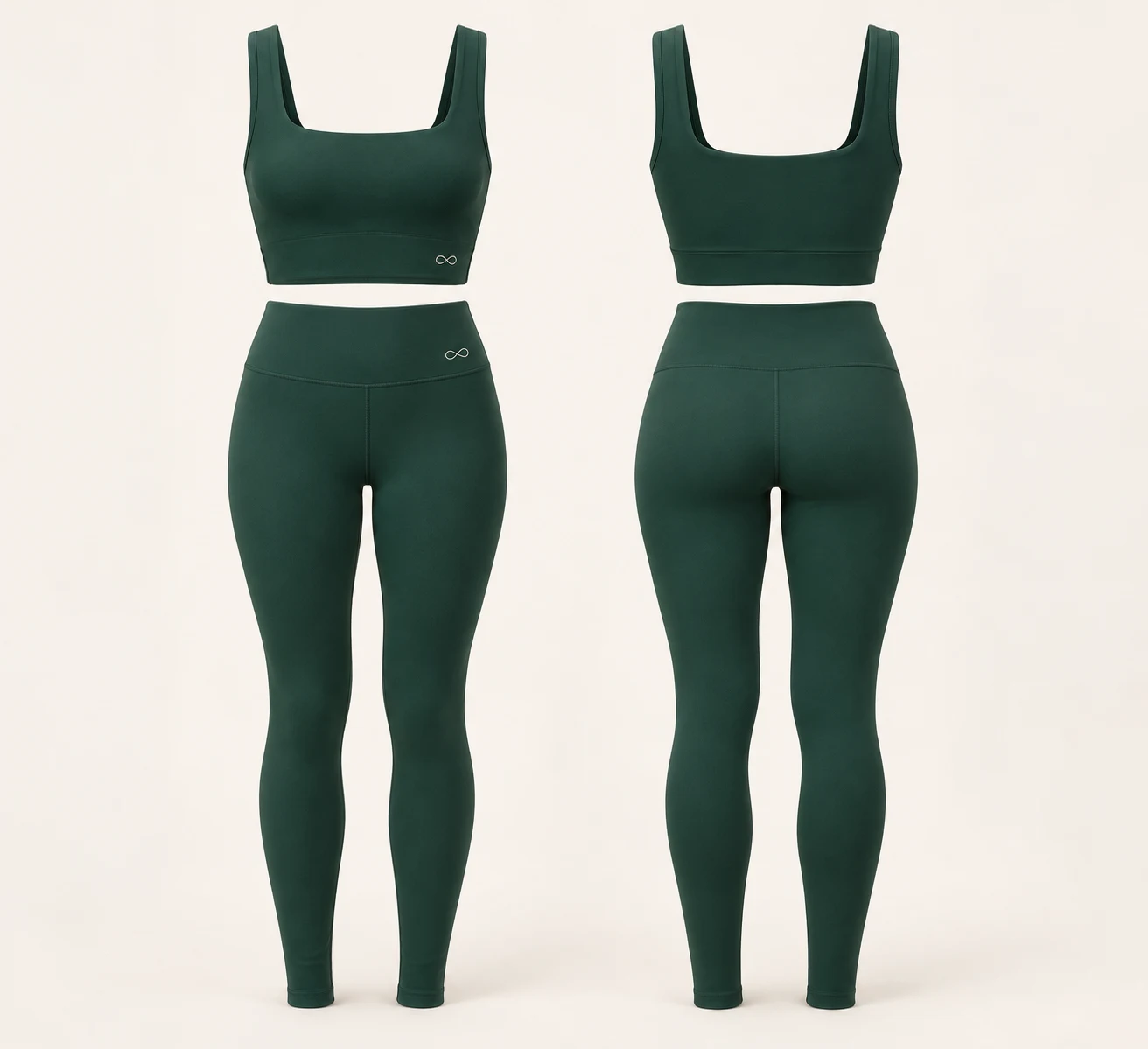 Align Essential Set, Pine, matching front and back views